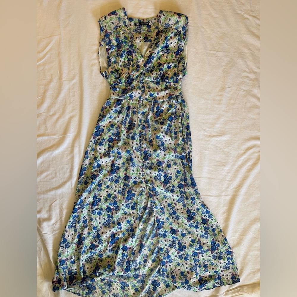 Zara, floral dress, size L
